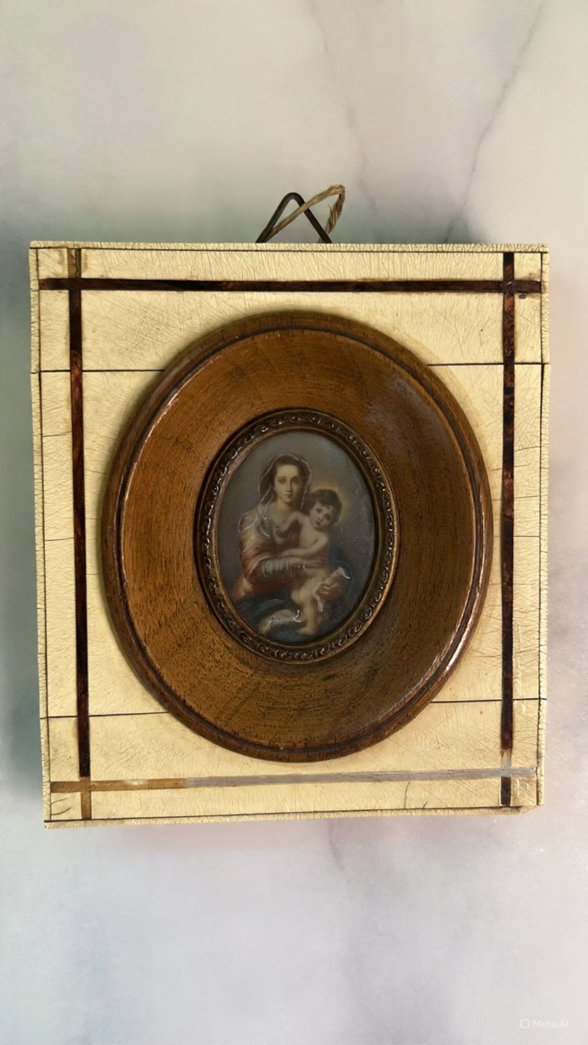 Antique Minature Patining On Porcelain