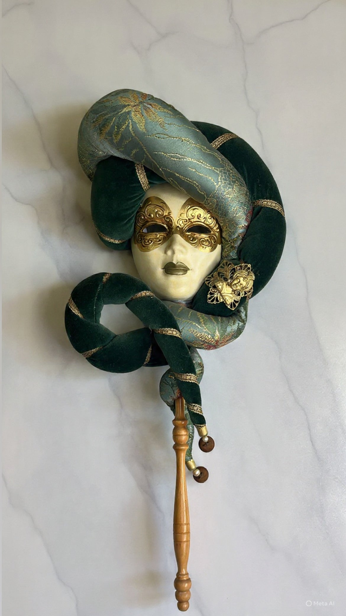 Beautiful Venetian Masquerade Mask | 1950s–1960s Original