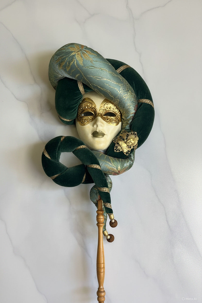 Beautiful Venetian Masquerade Mask | 1950s–1960s Original