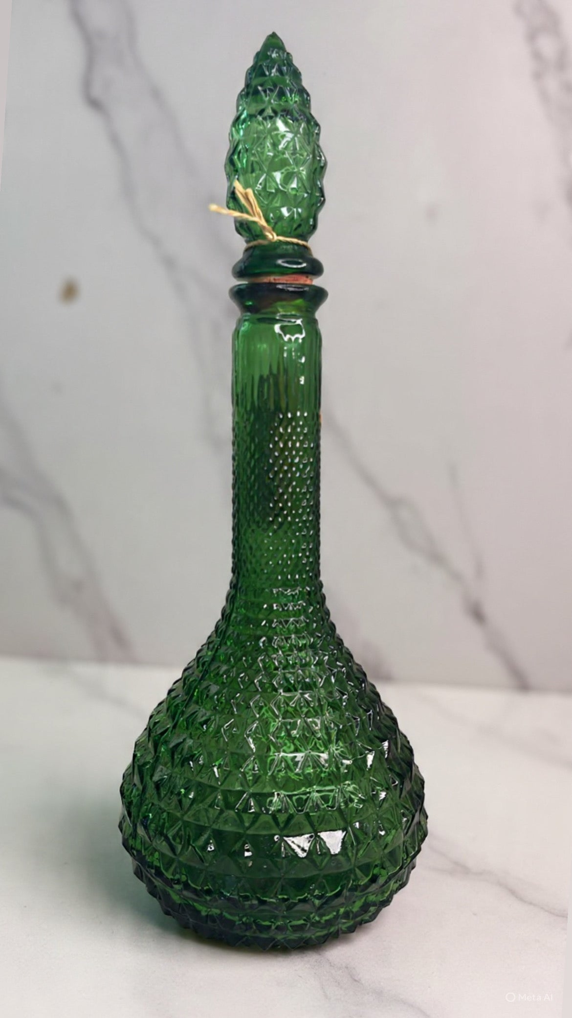 Vintage Emerald Genie Bottle