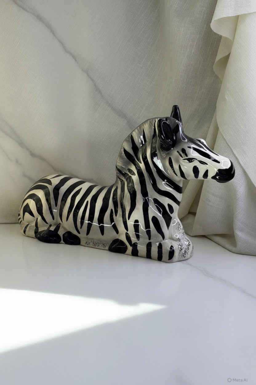 Vintage Ceramic Zebra