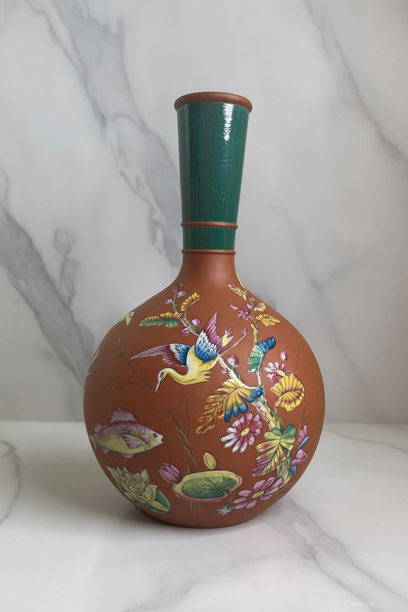 Vintage Wedgwood Rosso Antico Red Stoneware Vase (19th Century)