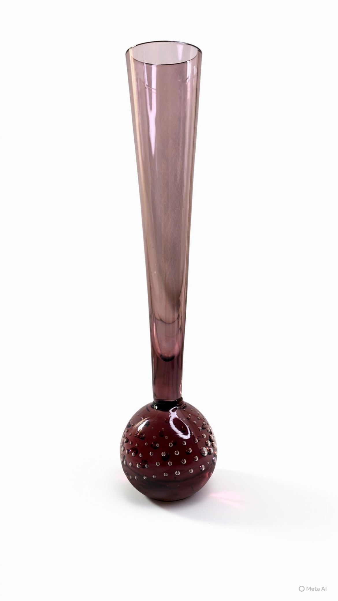 Vintage Handblown Amethyst Bud Vase