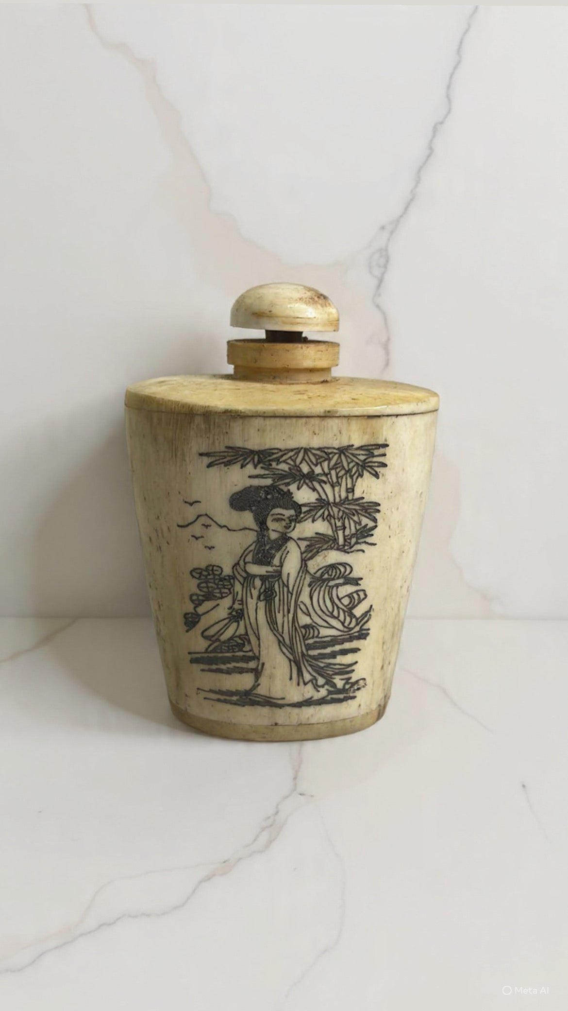 Vintage Bone Snuff Bottle