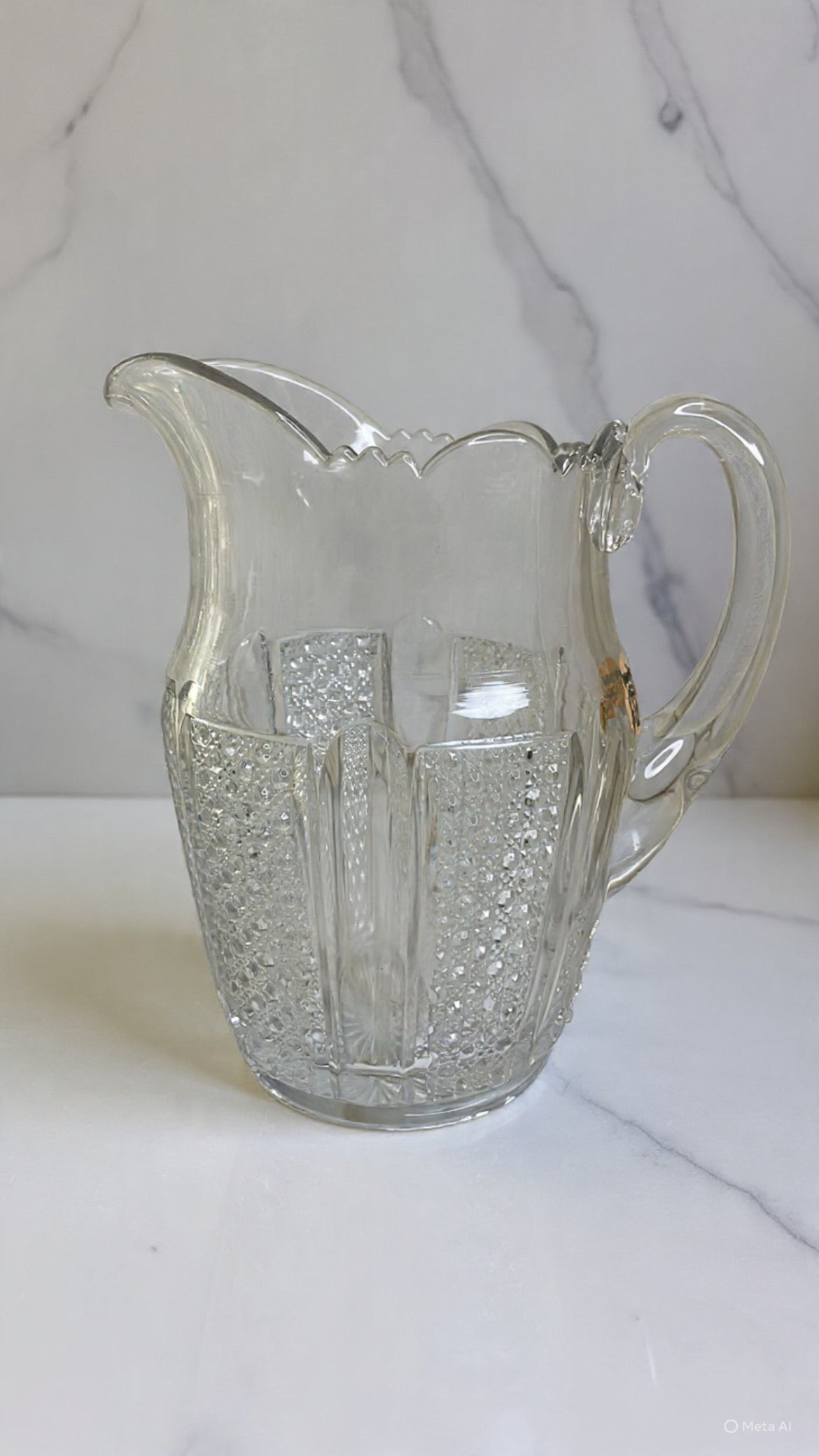 Antique Glass Pitcher