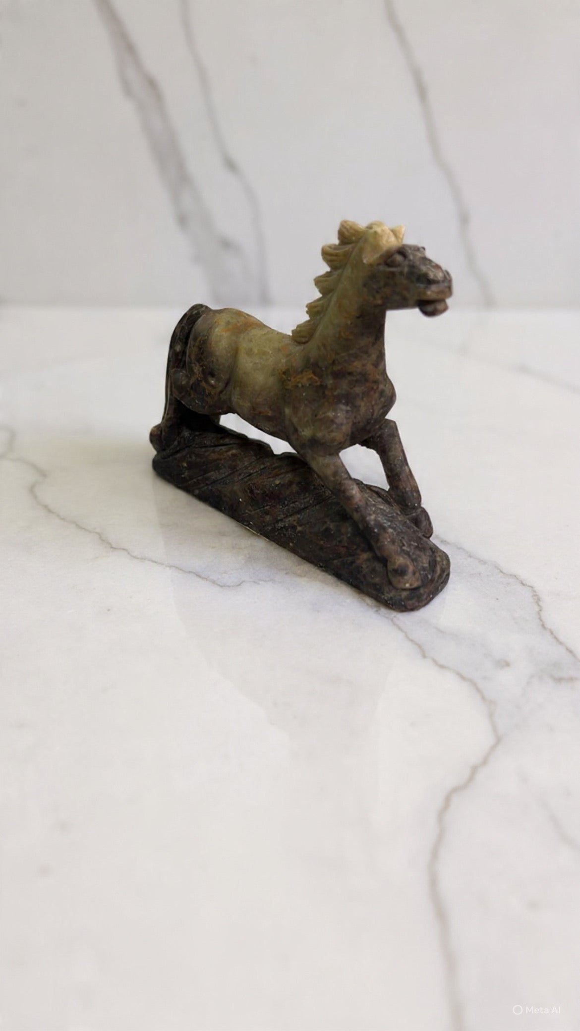 Vintage Stone Carved Horse