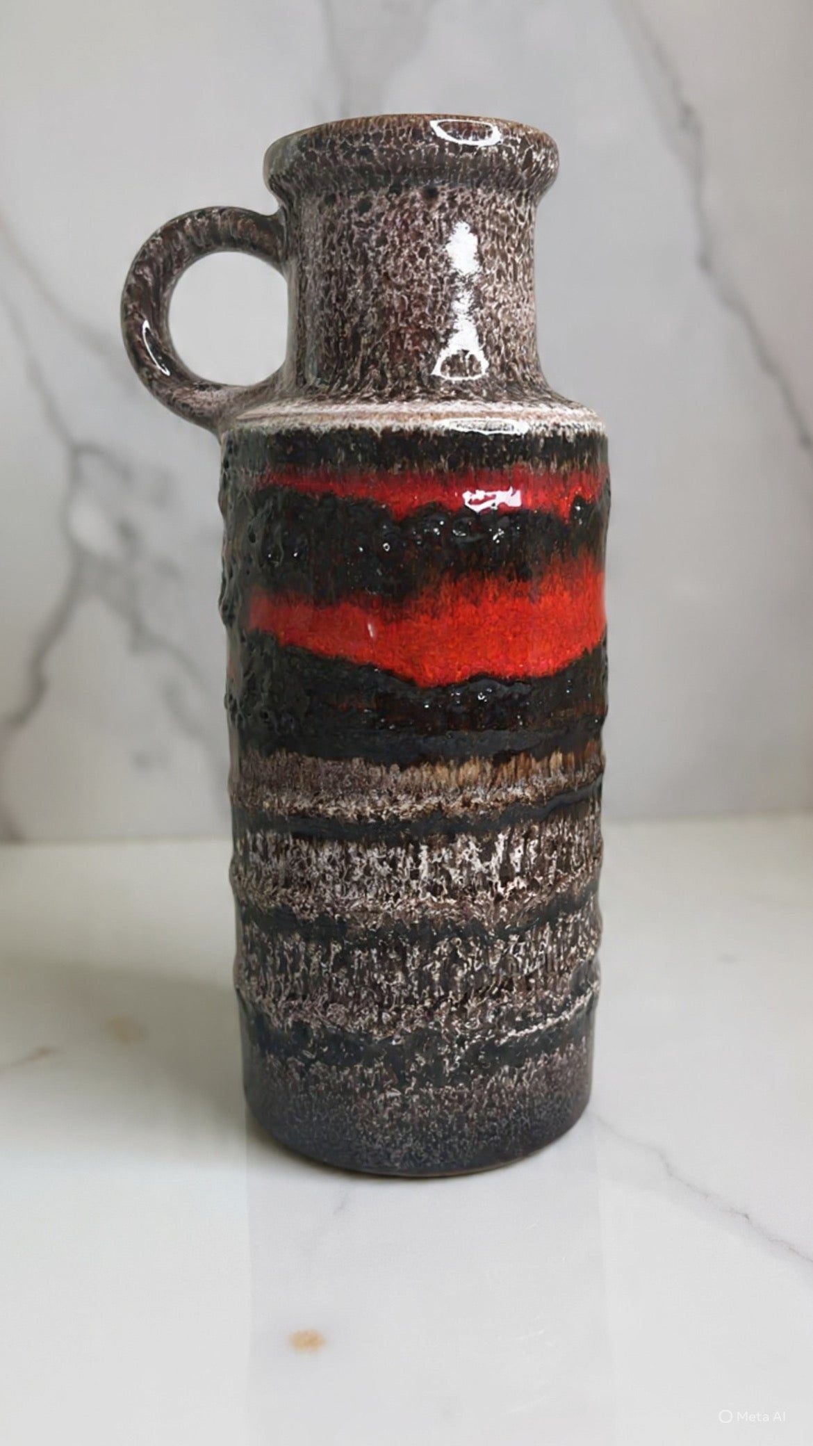 Collectible Scheurich West German Fat Lava Vase