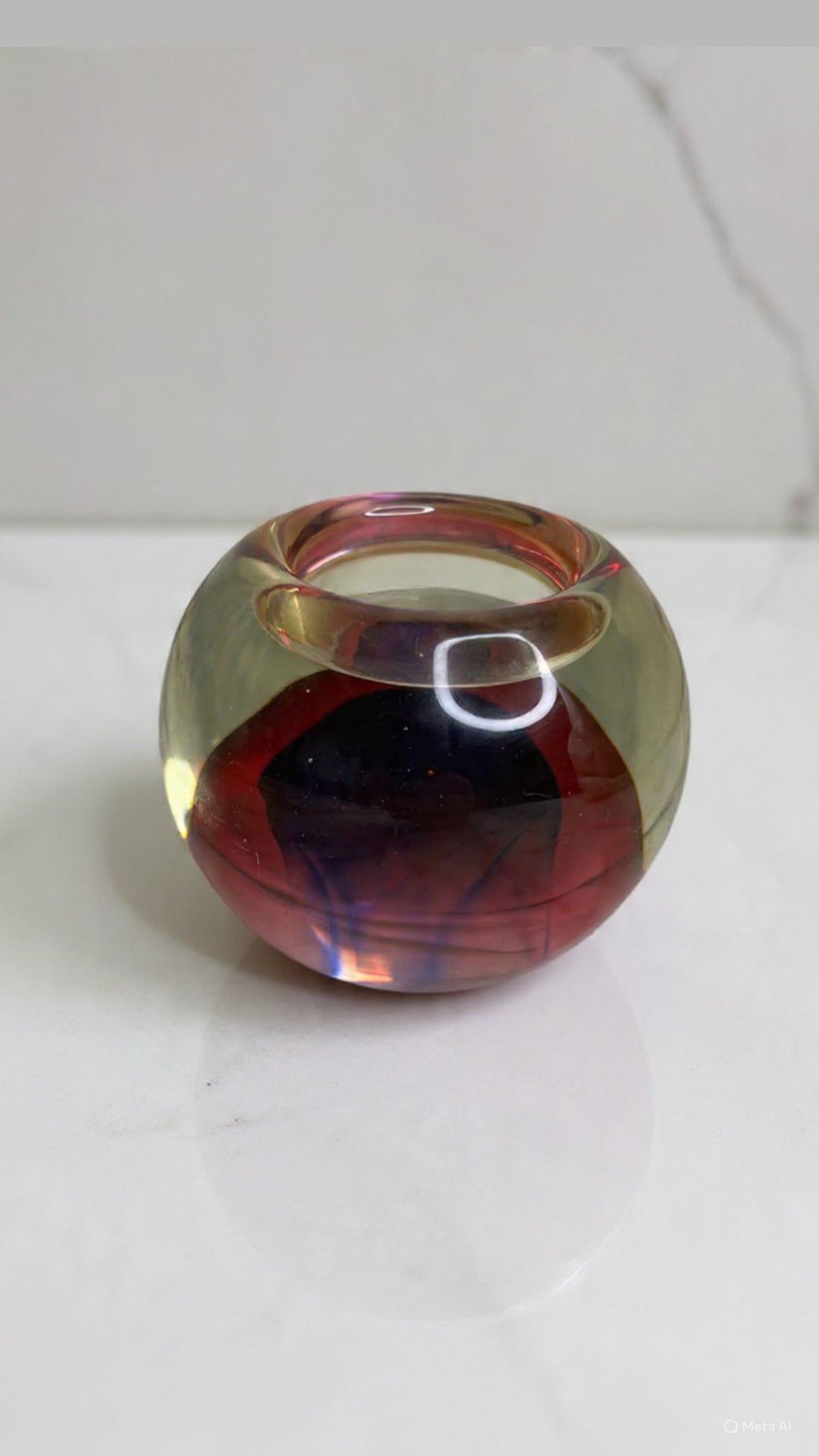 Vintage Murano Glass Candle Holder