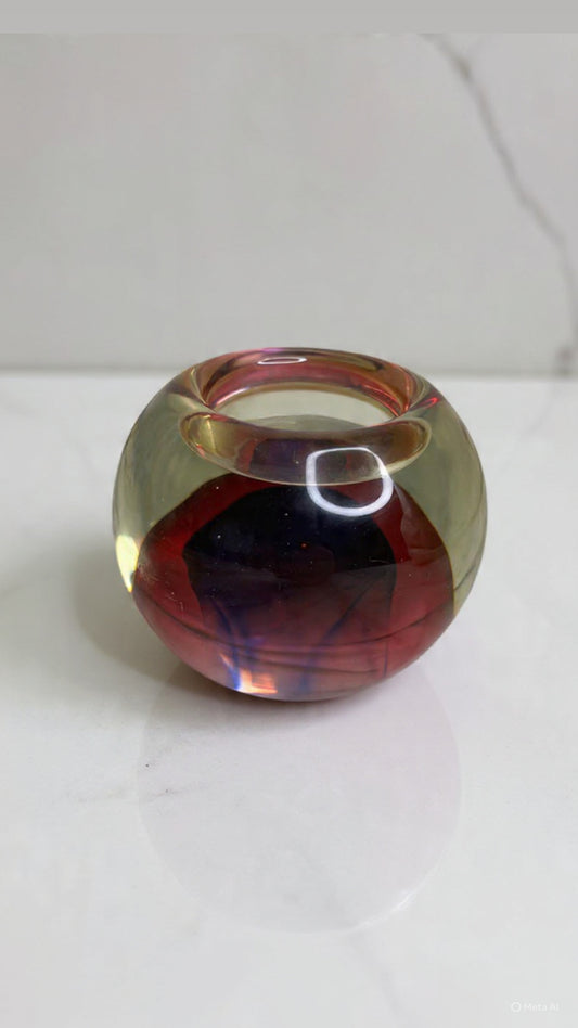 Vintage Murano Glass Candle Holder