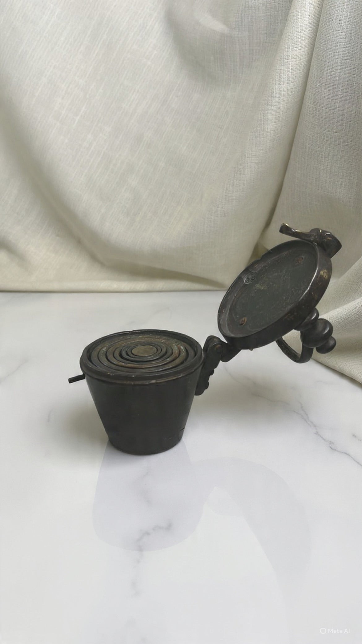 Antique Set of Apothecary Nested Cup Weights