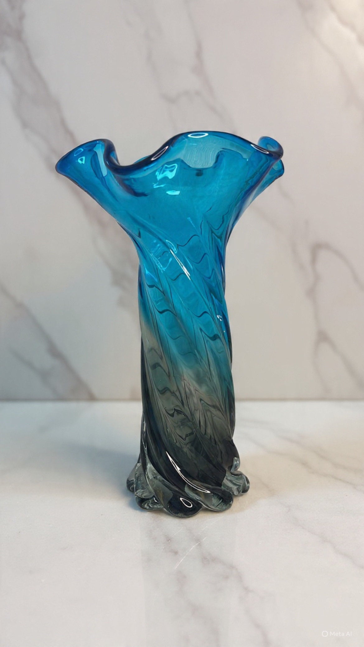 Blue Glass Vase