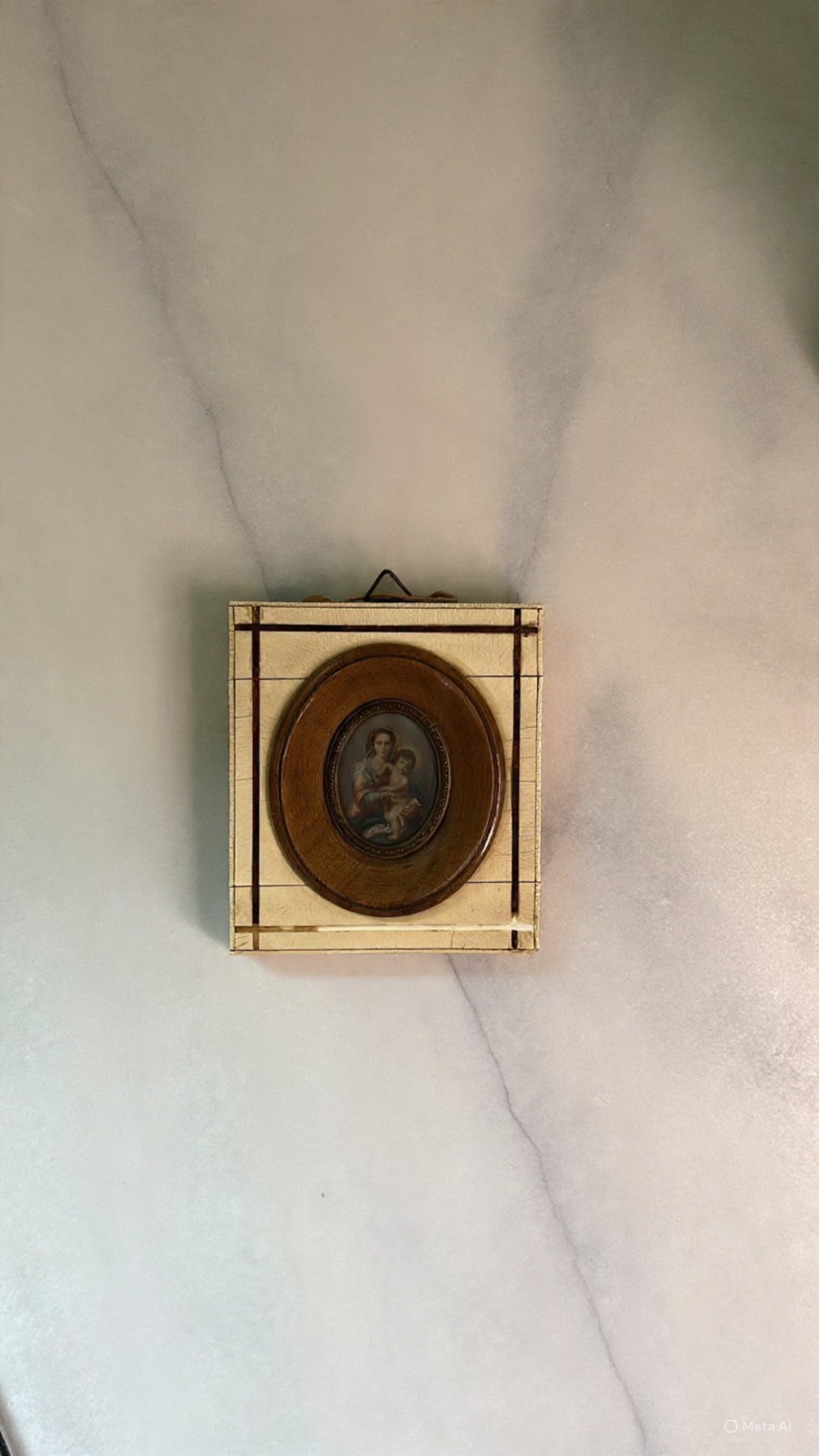 Antique Minature Patining On Porcelain