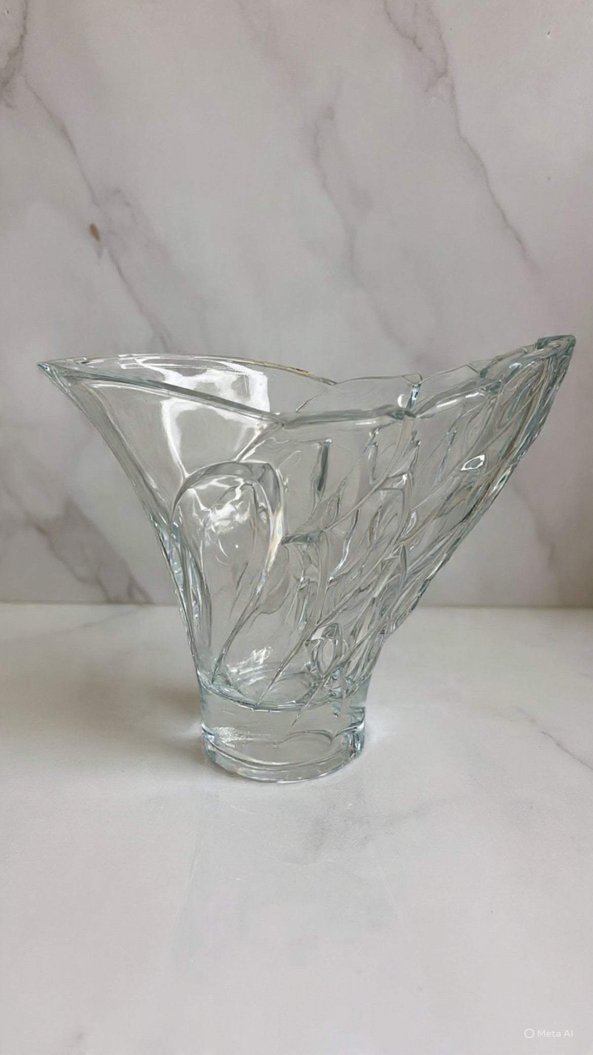 Crystal Swan Vase