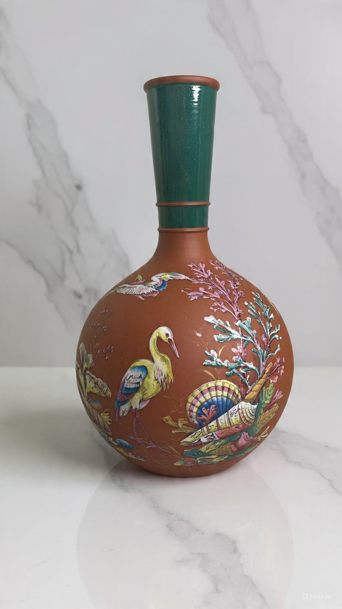 Vintage Wedgwood Rosso Antico Red Stoneware Vase (19th Century)