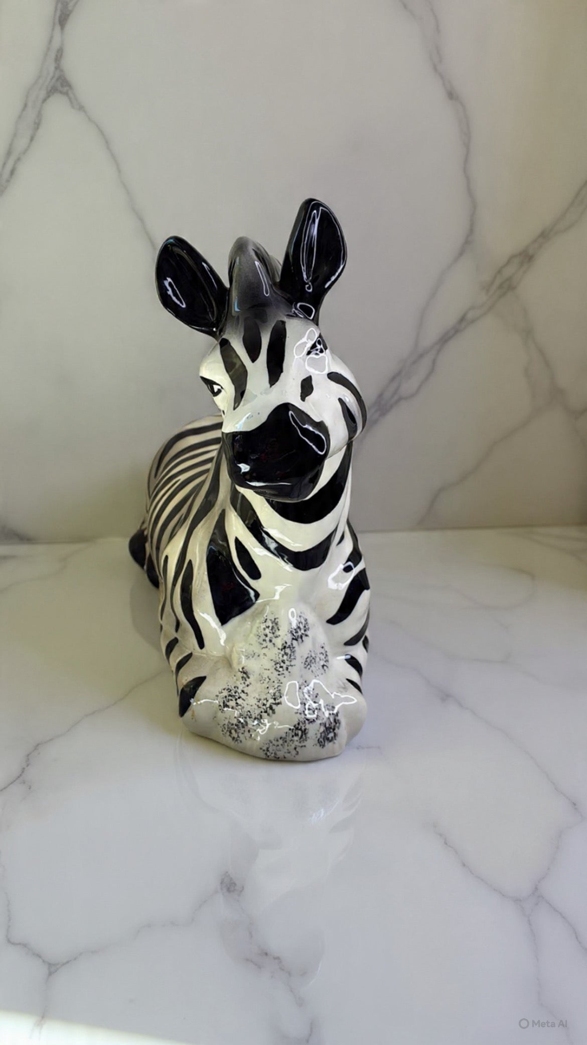 Vintage Ceramic Zebra