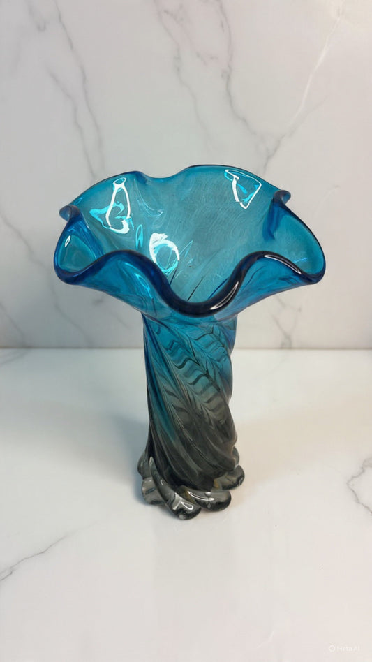 Blue Glass Vase