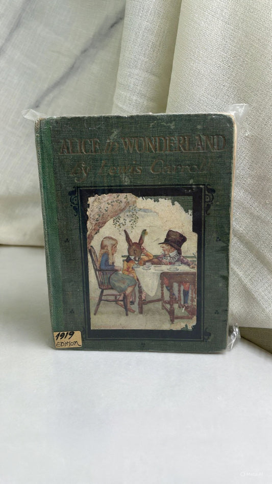 Antique 1919 Edition of Alice in Wonderland by Lewis Carroll