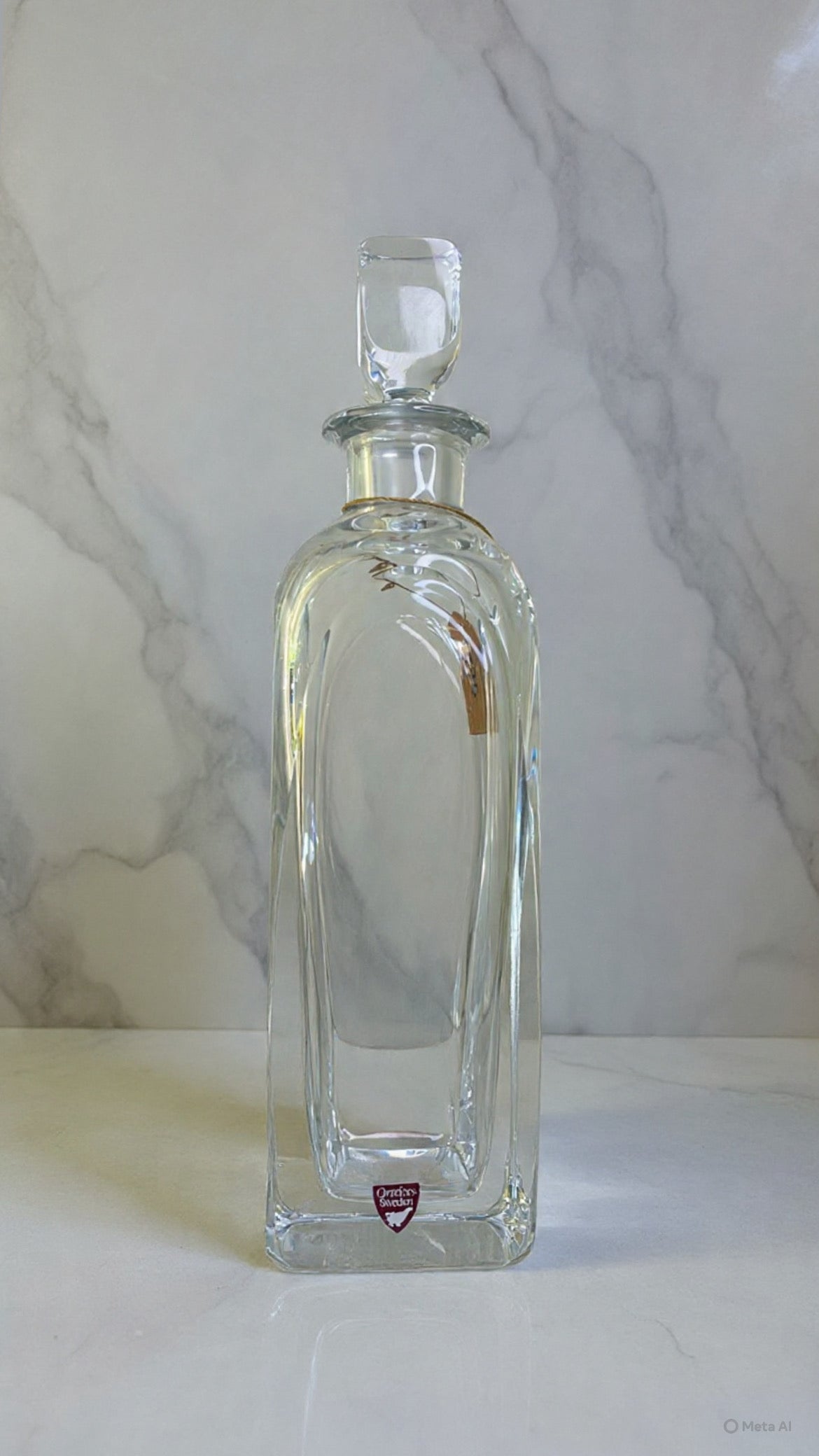 Orrefors Sweden Glass Decanter