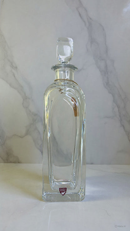 Orrefors Sweden Glass Decanter