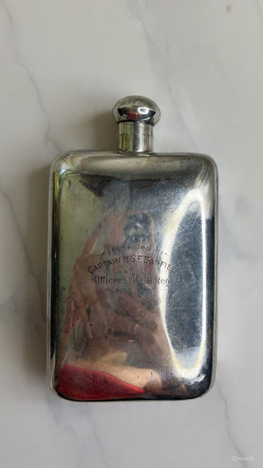 Hecworth Antique Silver Flask | c. 1894–1900