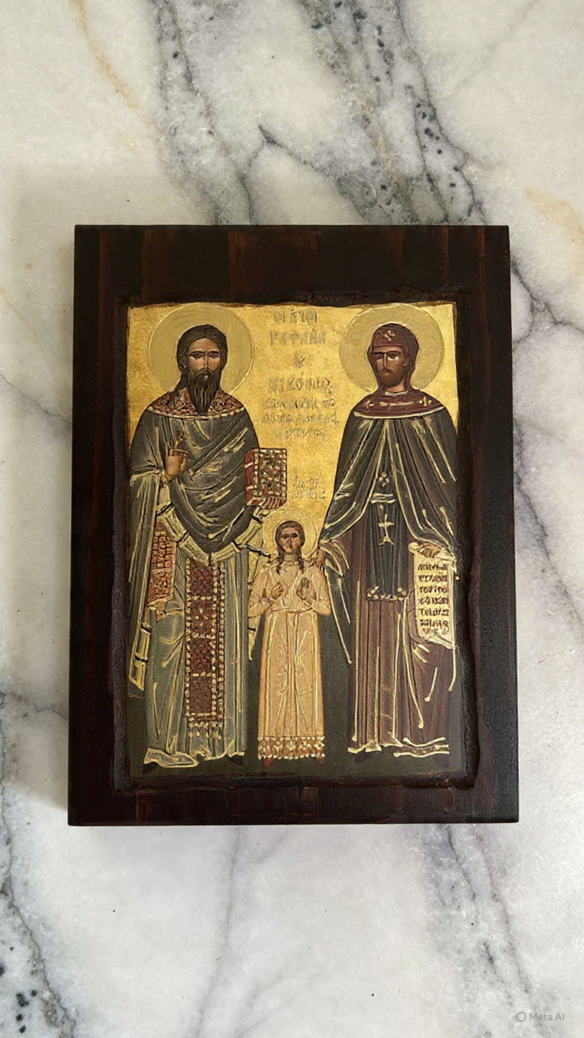 Byzantaine-style wooden Religious icon