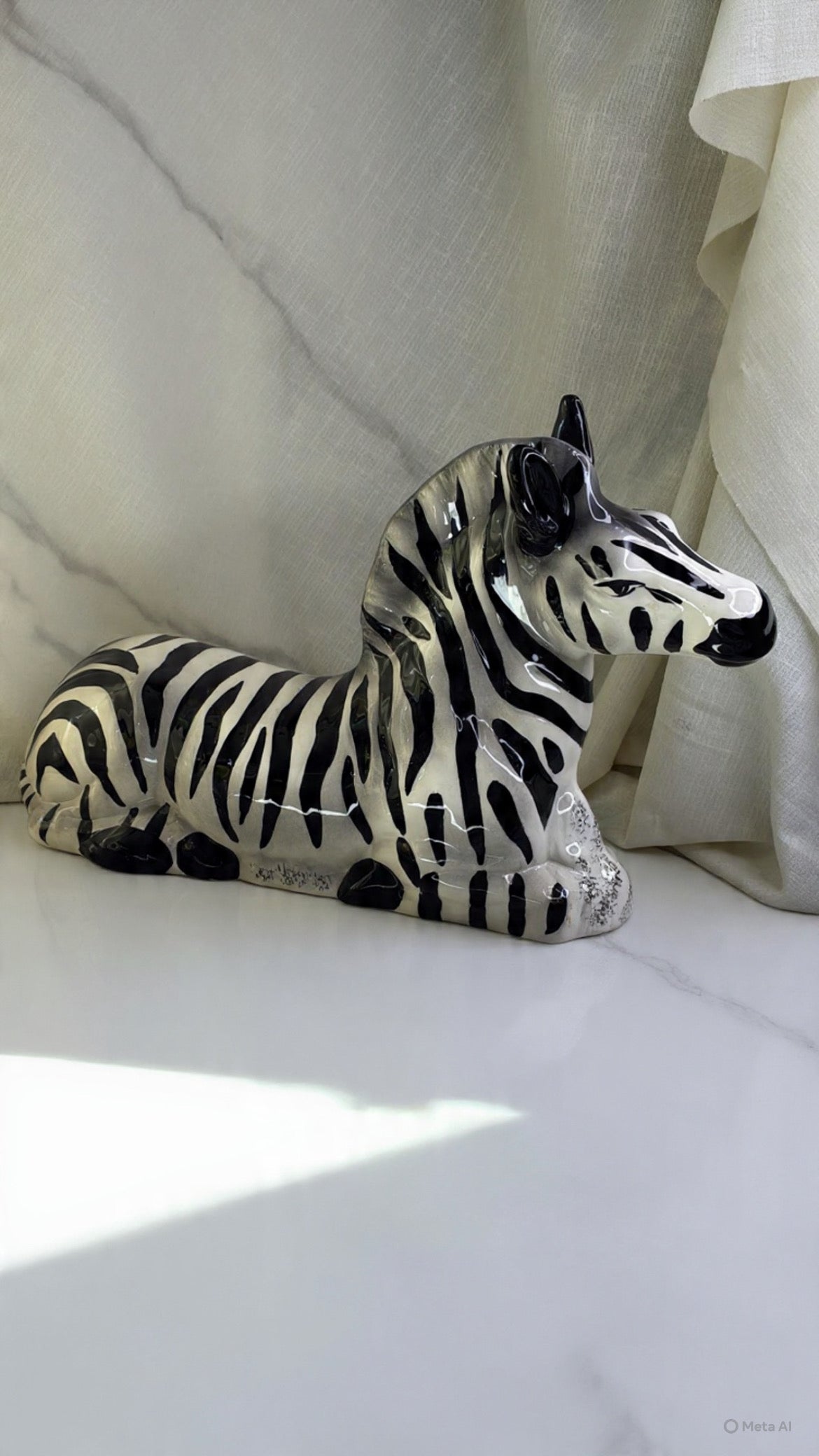 Vintage Ceramic Zebra
