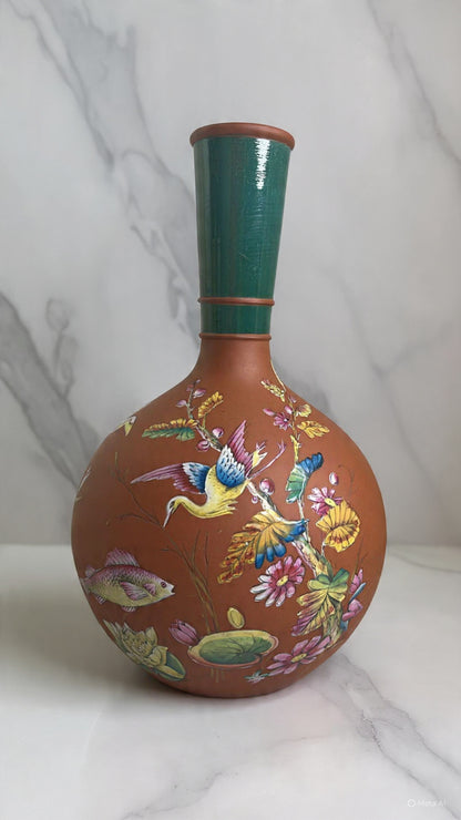 Vintage Wedgwood Rosso Antico Red Stoneware Vase (19th Century)