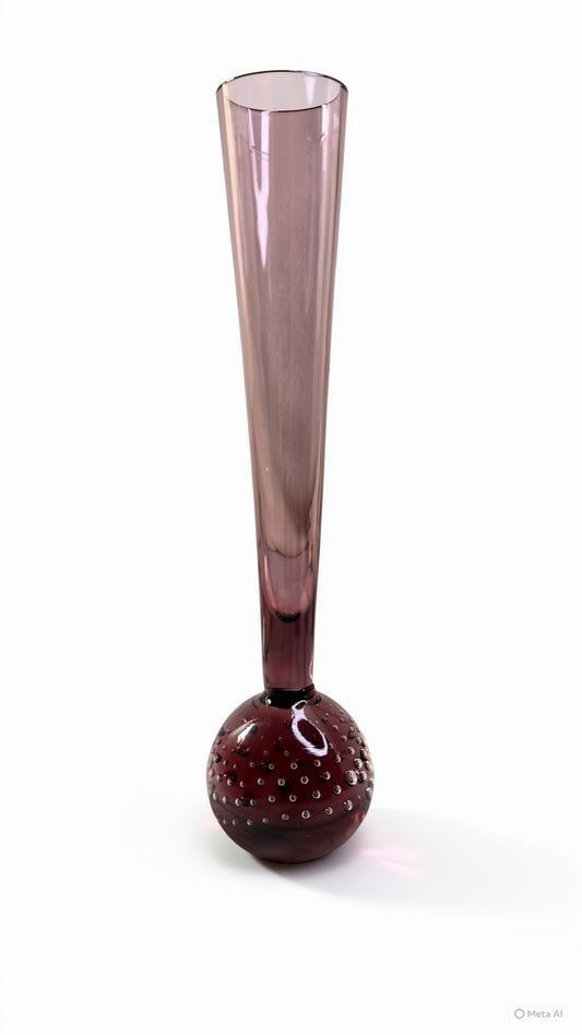 Vintage Handblown Amethyst Bud Vase