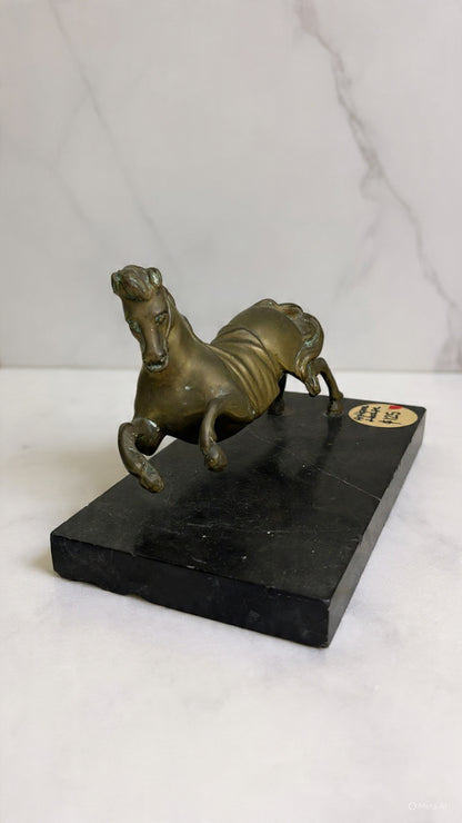 Vintage Bronze Horse Sculpture