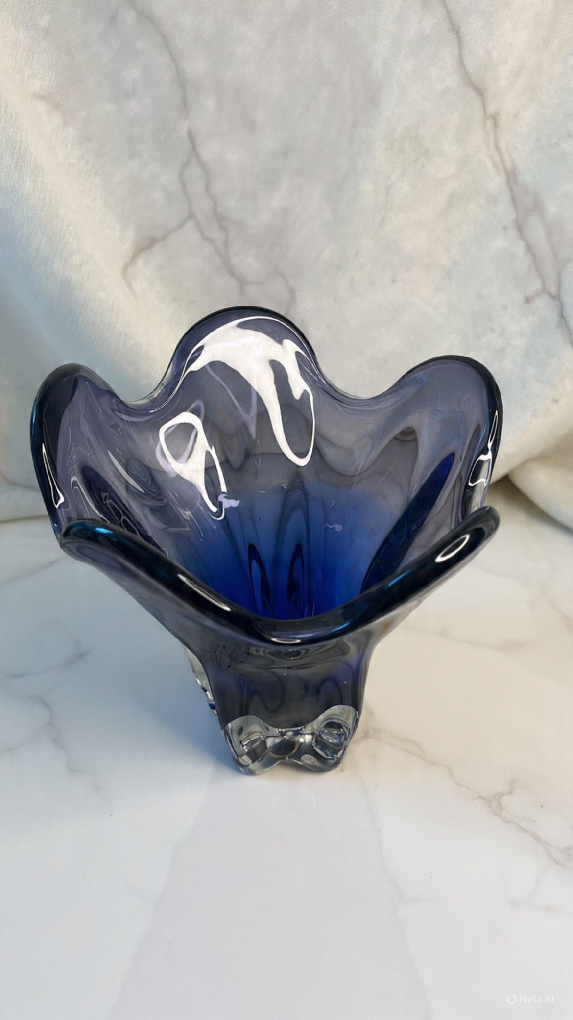 Murano Vase Blue