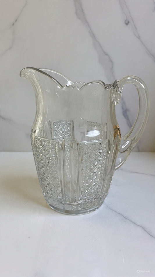 Antique Glass Pitcher