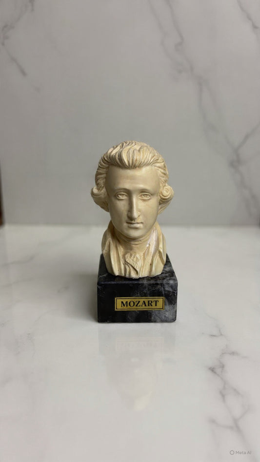 Miniature bust of Wolfgang Amadeus Mozart