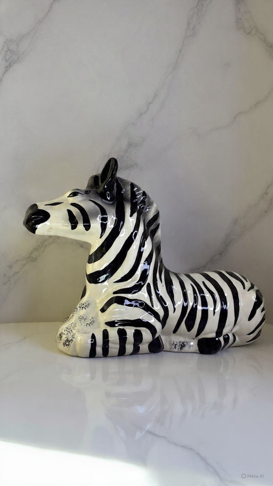 Vintage Ceramic Zebra