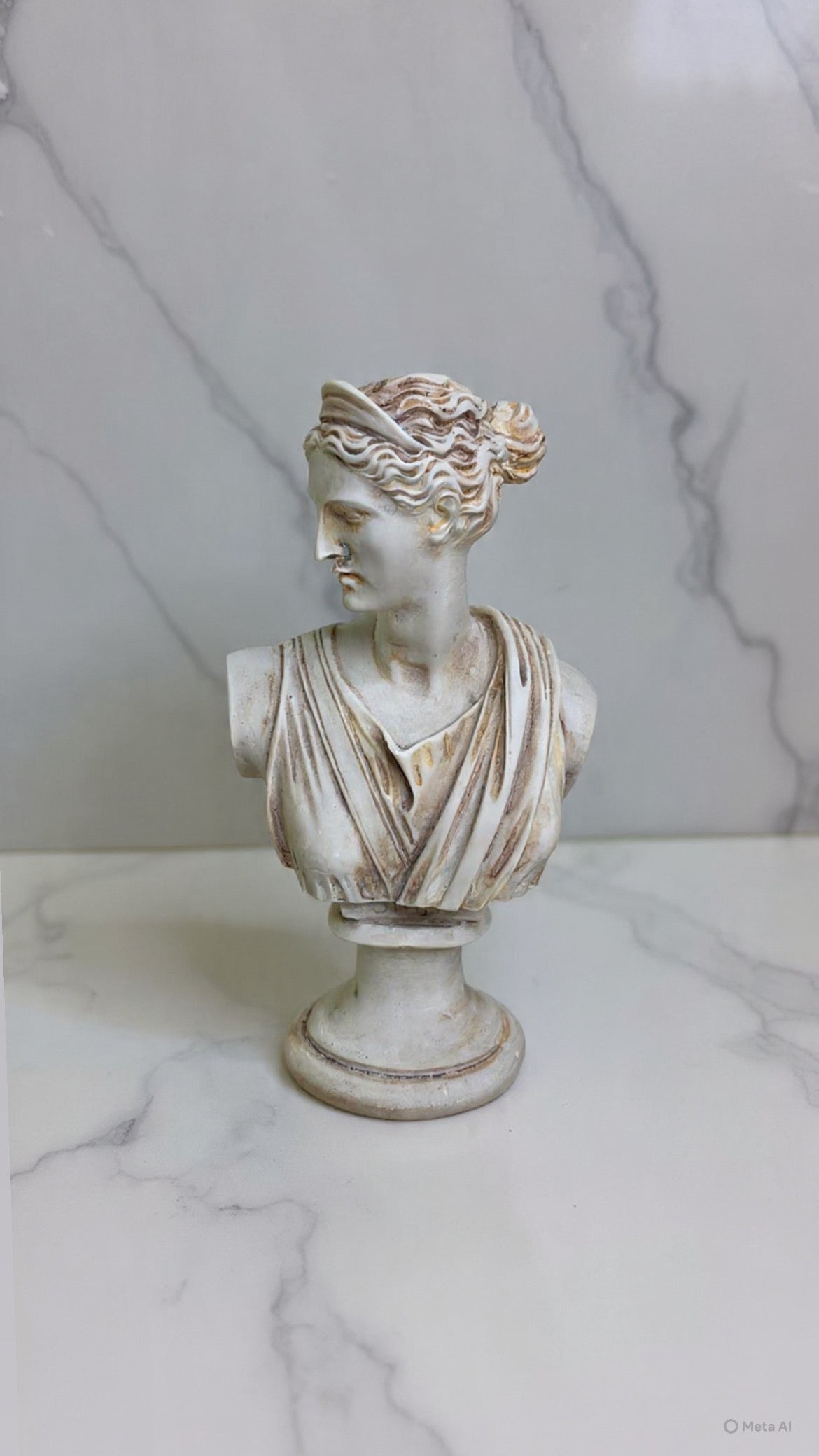 Bust sculpture of Goddess Artemis