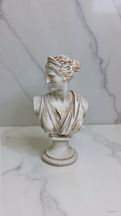 Bust sculpture of Goddess Artemis