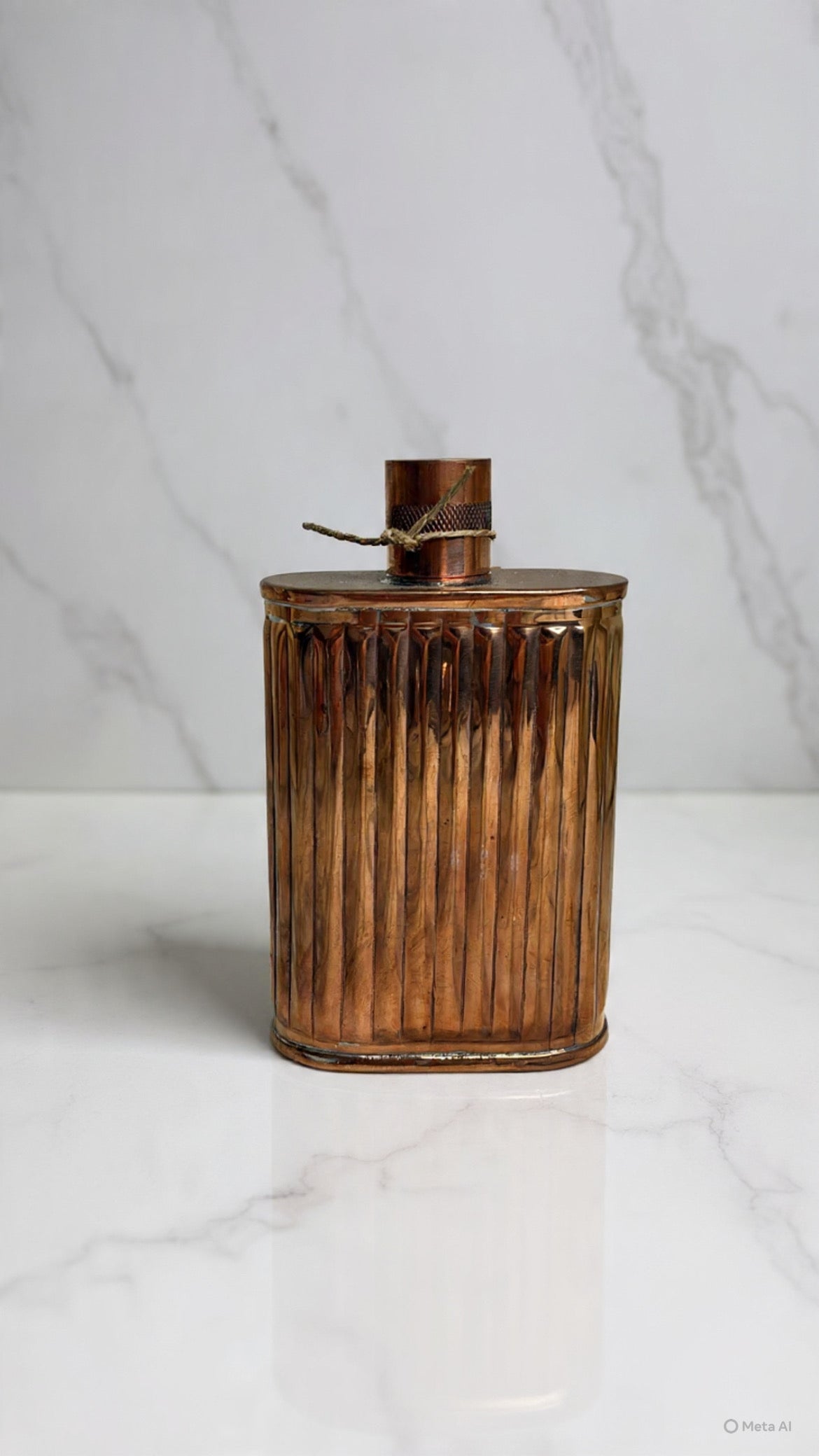 Vintage Jacob Bromwell Copper Flask