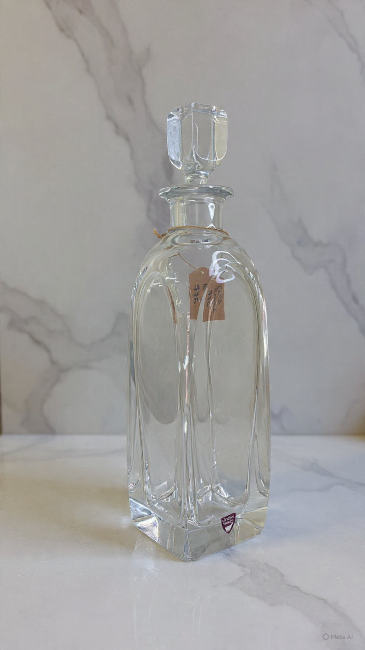 Orrefors Sweden Glass Decanter