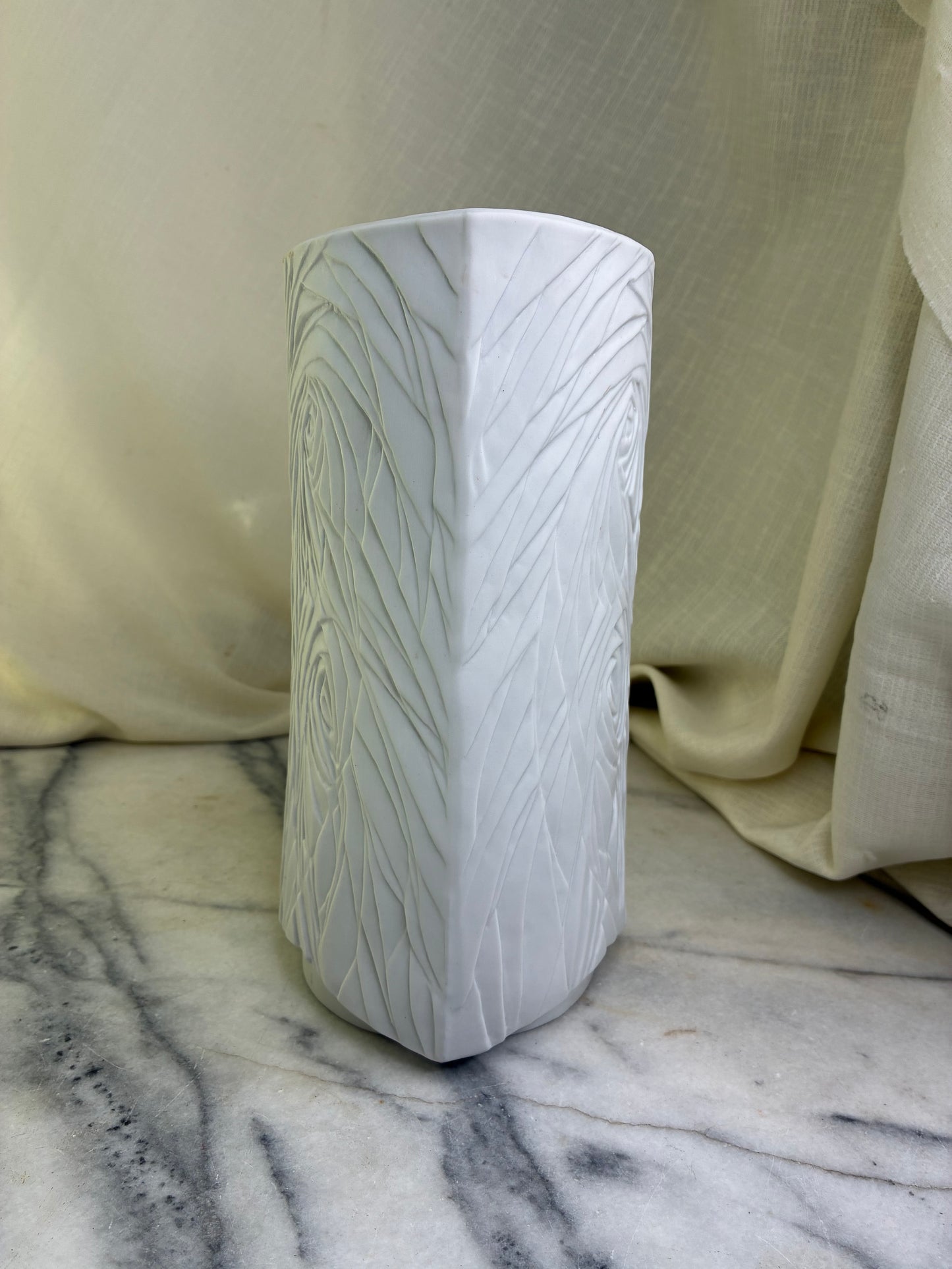 Vintage bisque porcelain vase