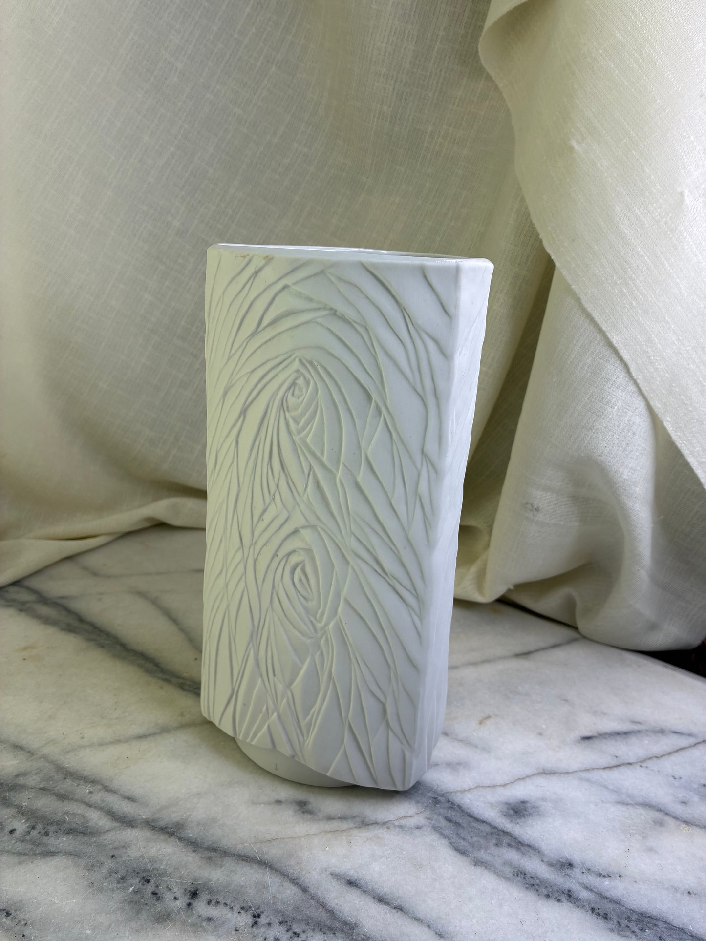 Vintage bisque porcelain vase