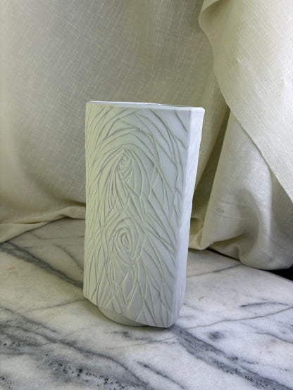 Vintage bisque porcelain vase
