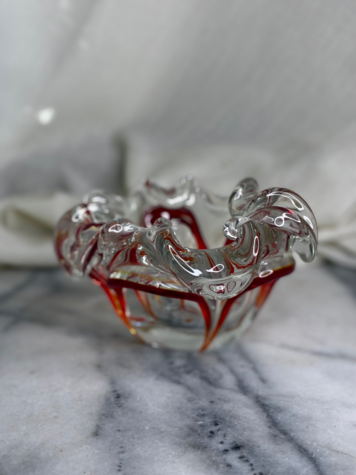 Vintage Italian Sommerso Glass Bowl