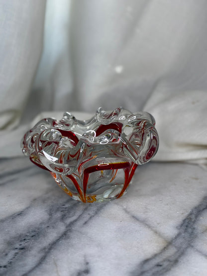 Vintage Italian Sommerso Glass Bowl