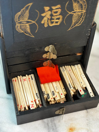 Antique Shanghai Mahjong Set