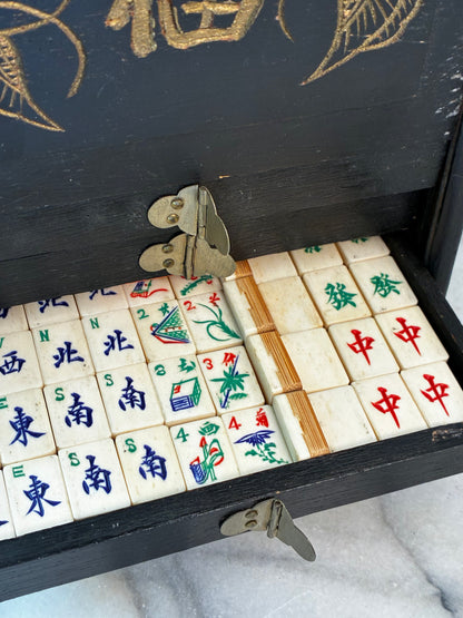 Antique Shanghai Mahjong Set
