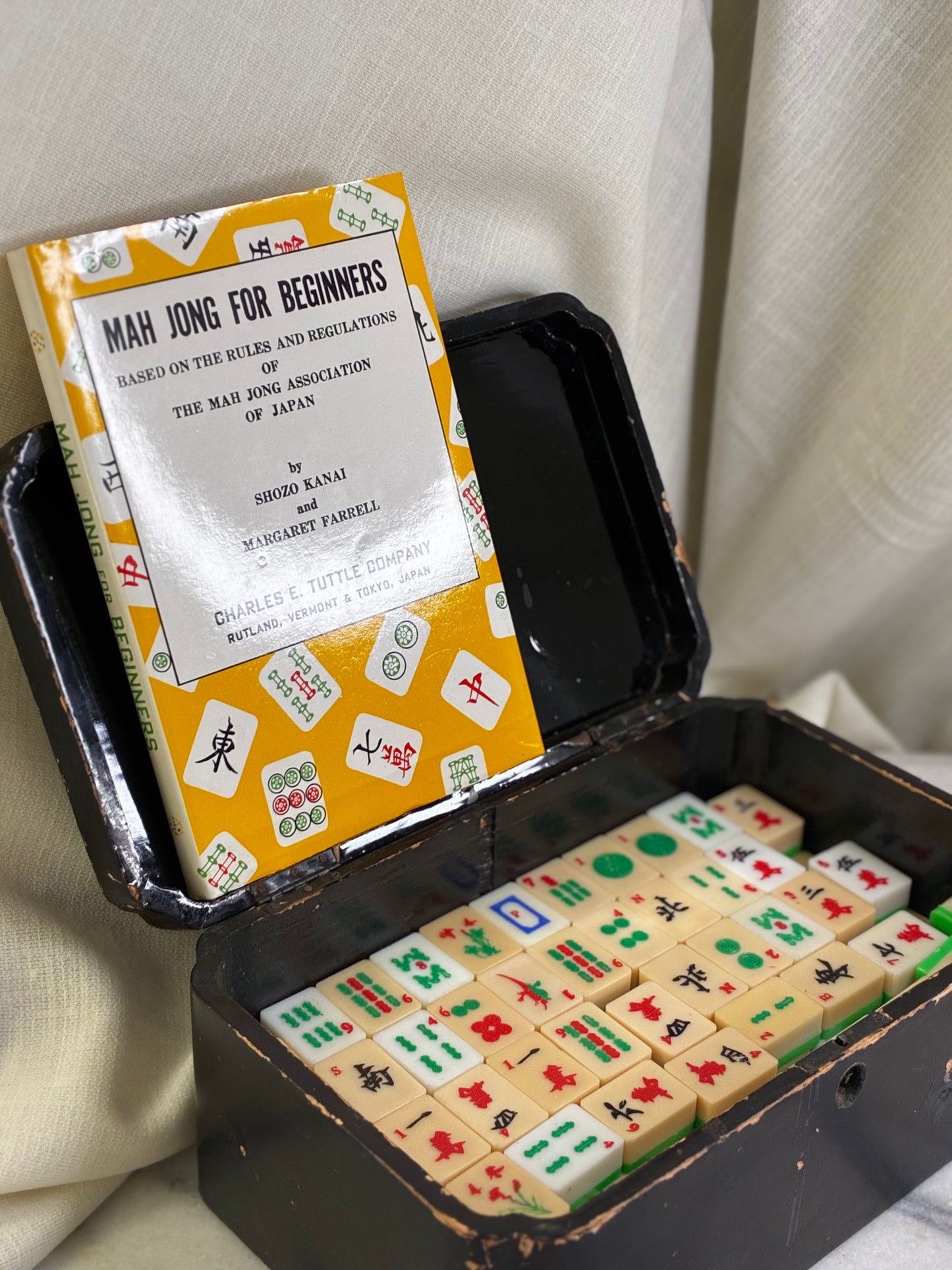 A charming vintage Mahjong set