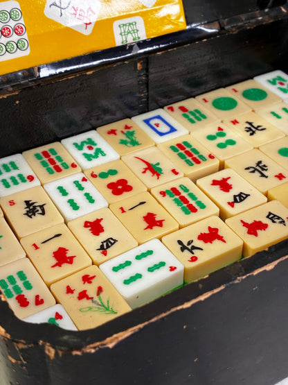 A charming vintage Mahjong set