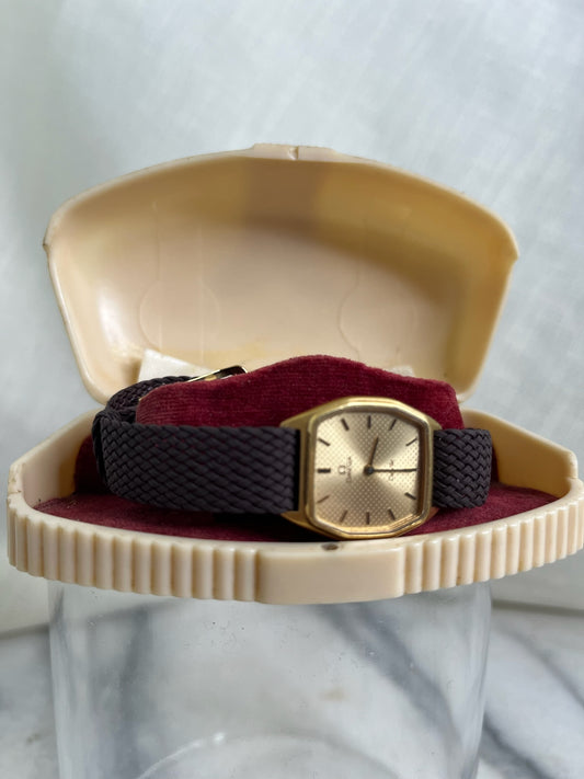 Gold Plated Omega De ville Quartz Watch