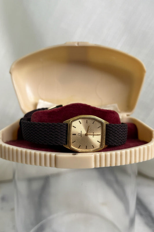 Gold Plated Omega De ville Quartz Watch